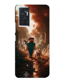 Чехол для Vivo V23e с картинкой «Стив в лесу» Чехол для Vivo V23e с картинкой «Стив в лесу»