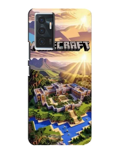 Чехол для Vivo V23e с картинкой «Minecraft панорама»