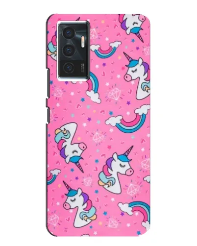 Чехол для Vivo V23e с картинкой «Unicorn паттерн розовый» Чехол для Vivo V23e с картинкой «Unicorn паттерн розовый»