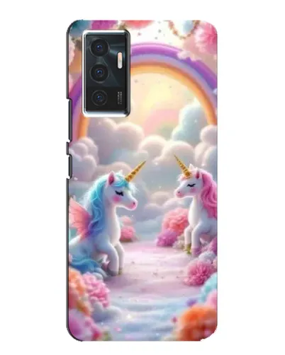 Чехол для Vivo V23e с картинкой «Радуга и единороги» Чехол для Vivo V23e с картинкой «Радуга и единороги»
