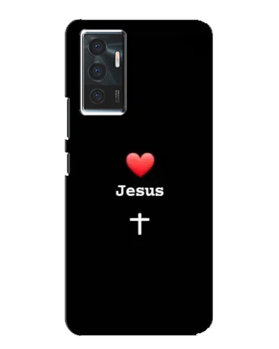 Чехол для Vivo V23e с картинкой «Сердце - Jesus» Чехол для Vivo V23e с картинкой «Сердце - Jesus»