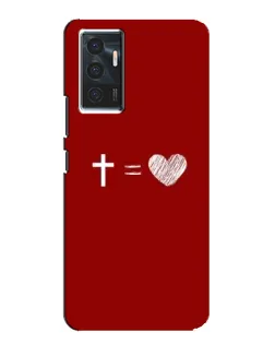 Чехол для Vivo V23e с картинкой «Уравнение любви»