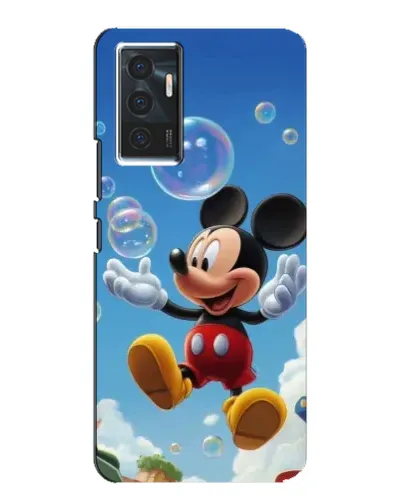 Чехол для Vivo V23e с картинкой «Mickey и мыльные пузыри»