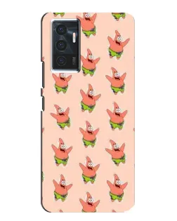 Чехол для Vivo V23e с картинкой «Патрик Стар паттерн»
