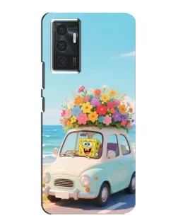 Чехол для Vivo V23e с картинкой «Автомобильное путешествие»