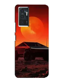 Чехол для Vivo V23e с картинкой «Cybertruck на Марсе»