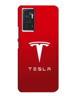 Чехол для Vivo V23e с картинкой «Tesla Red Classic»