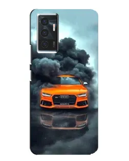 Чохол для Vivo V23e з картинкою «Audi у хмарах диму»