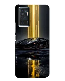 Чехол для Vivo V23e с картинкой «Ночной Lamborghini драйв»
