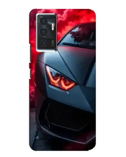 Чехол для Vivo V23e с картинкой «Lamborghini красное сияние»