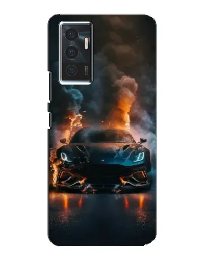 Чехол для Vivo V23e с картинкой «Lamborghini дымная эстетика»