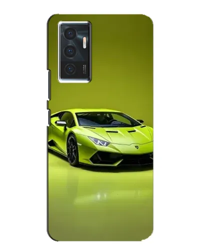 Чехол для Vivo V23e с картинкой «Салатовый Lamborghini Huracan»