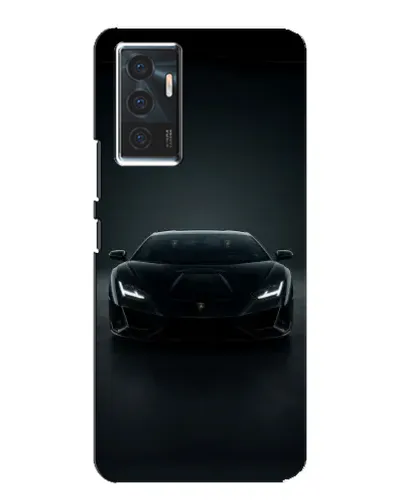 Чехол для Vivo V23e с картинкой «Черный Lamborghini Aventador»