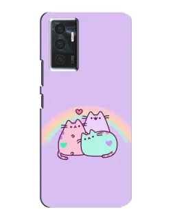 Чохол для Vivo V23e з картинкою «Веселкові Пушини»