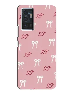 Чехол для Vivo V23e с картинкой «Сердца и банты» Чехол для Vivo V23e с картинкой «Сердца и банты»