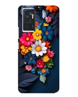 Чехол для Vivo V23e с картинкой «Цветочная феерия»