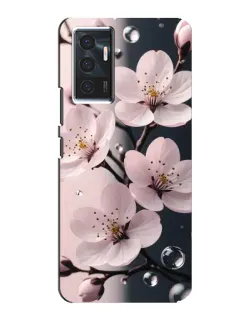 Чехол для Vivo V23e с картинкой «Нежная сакура и капли»
