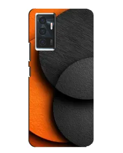 Чехол для Vivo V23e с картинкой «Геометрия оранжевых кругов»