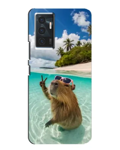 Чехол для Vivo V23e с картинкой «Капибара на море» Чехол для Vivo V23e с картинкой «Капибара на море»