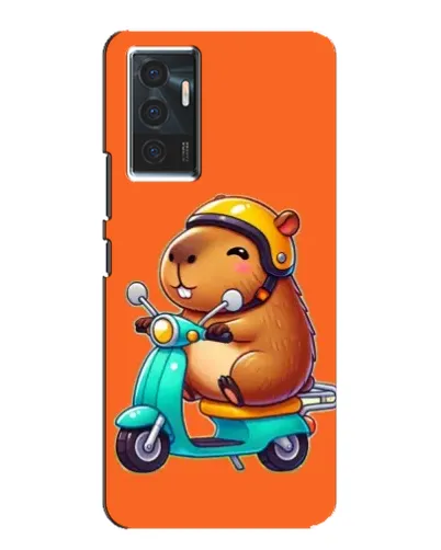 Чехол для Vivo V23e с картинкой «Капибара на скутере» Чехол для Vivo V23e с картинкой «Капибара на скутере»
