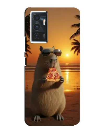 Чехол для Vivo V23e с картинкой «Капибара с пиццей» Чехол для Vivo V23e с картинкой «Капибара с пиццей»