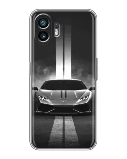 Чехол для Vivo V60e с картинкой «Lamborghini симметрия дорог»
