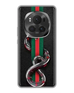 Чехол для Vivo X200 PRO с картинкой «Gucci — змея на полосе» Чехол для Vivo X200 PRO с картинкой «Gucci — змея на полосе»