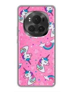 Чехол для Vivo X200 PRO с картинкой «Unicorn паттерн розовый»