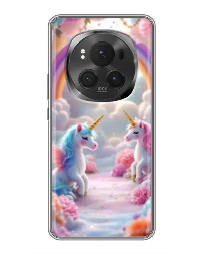 Чехол для Vivo X200 PRO с картинкой «Радуга и единороги» Чехол для Vivo X200 PRO с картинкой «Радуга и единороги»