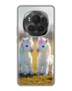 Чехол для Vivo X200 PRO с картинкой «Пара единорогов»