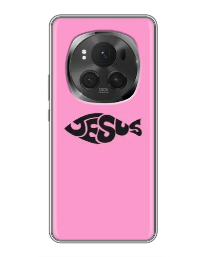 Чехол для Vivo X200 PRO с картинкой «Розовый символ Jesus» Чехол для Vivo X200 PRO с картинкой «Розовый символ Jesus»