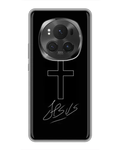 Чехол для Vivo X200 PRO с картинкой «Графический крест Jesus» Чехол для Vivo X200 PRO с картинкой «Графический крест Jesus»