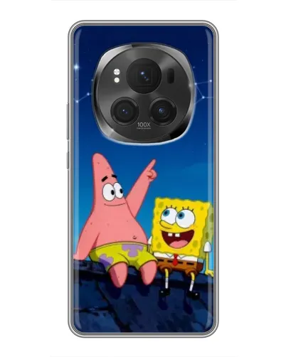 Чехол для Vivo X200 PRO с картинкой «Губка Боб и Патрик ночью» Чехол для Vivo X200 PRO с картинкой «Губка Боб и Патрик ночью»