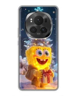 Чехол для Vivo X200 PRO с картинкой «Рождественский Спанч Боб»