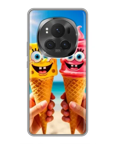 Чехол для Vivo X200 PRO с картинкой «Спанч Боб мороженое» Чехол для Vivo X200 PRO с картинкой «Спанч Боб мороженое»