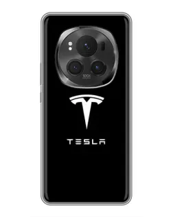 Чехол для Vivo X200 PRO с картинкой «Tesla White Logo»