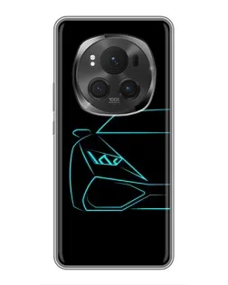 Чехол для Vivo X200 PRO с картинкой «Голубой силуэт Lamborghini» Чехол для Vivo X200 PRO с картинкой «Голубой силуэт Lamborghini»