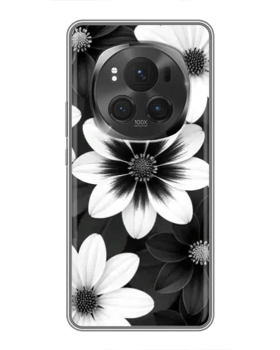 Чехол для Vivo X200 PRO с картинкой «Монохромные астры»