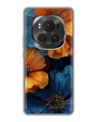 Чехол для Vivo X200 PRO с картинкой «Яркая сине-оранжевая флора» Чехол для Vivo X200 PRO с картинкой «Яркая сине-оранжевая флора»