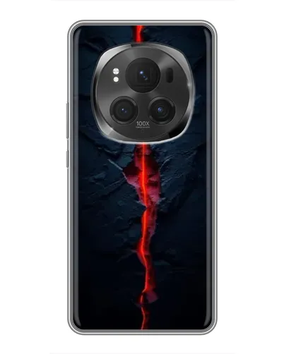 Чехол для Vivo X200 PRO с картинкой «Kрасная лавовая трещина»