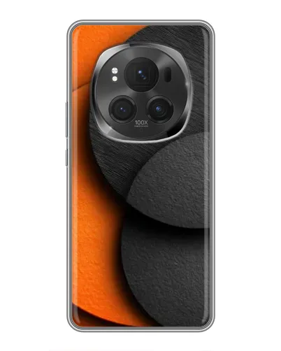 Чехол для Vivo X200 PRO с картинкой «Геометрия оранжевых кругов»