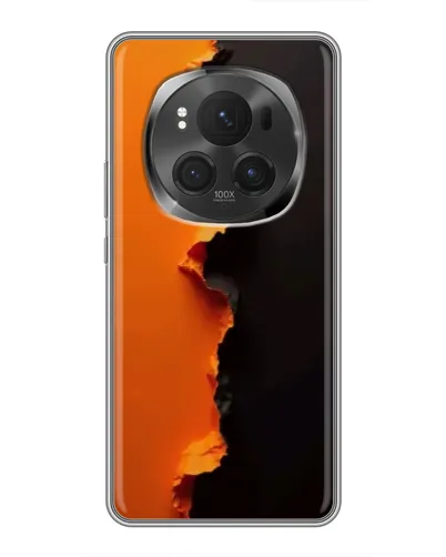 Чехол для Vivo X200 PRO с картинкой «Оранжевый разлом»