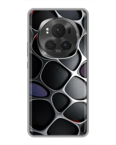 Чехол для Vivo X200 PRO с картинкой «Объемная темная решетка»
