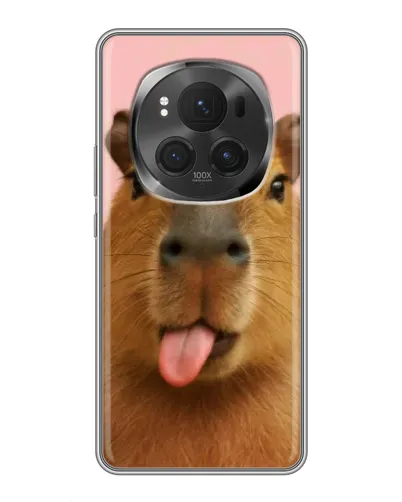 Чехол для Vivo X200 PRO с картинкой «Капибара с языком»