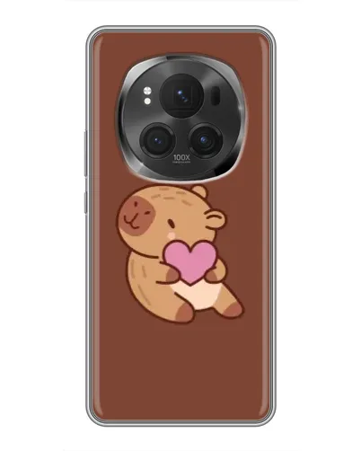 Чехол для Vivo X200 PRO с картинкой «Капибара с сердцем»