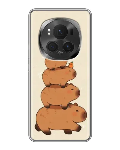 Чехол для Vivo X200 PRO с картинкой «Башня из капибар»