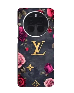 Чехол для Vivo X300s с картинкой «Цветочный Louis Vuitton»
