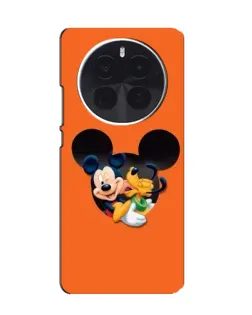 Чехол для Vivo X300s с картинкой «Сердце Микки Минни»
