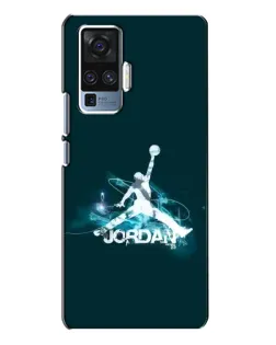 Чехол для Vivo X50 Pro с картинкой «Jordan Blue Fire»