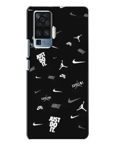 Чехол для Vivo X50 Pro с картинкой «Nike Black Pattern» Чехол для Vivo X50 Pro с картинкой «Nike Black Pattern»